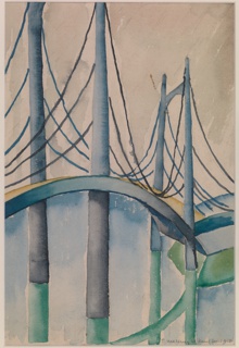 Drawing, Suspension Bridge