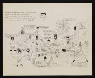 Drawing, Dorothy Liebes Studio Yarn Sale