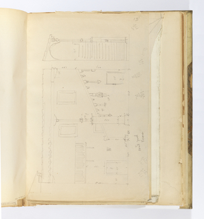 Album Page, Elevation of a Courtyard, Verona, Italy