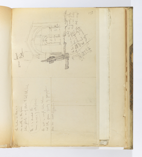 Album Page, Elevation of Warehouse, Pisa, Italy