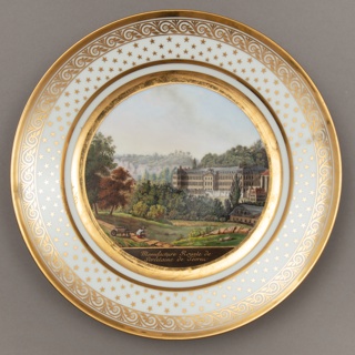 Plate Depicting the Sèvres Porcelain Manufactory Plate