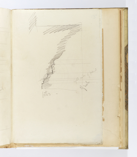 Album Page, Profile of Molding, Right Section of Pediment