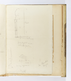 Album Page, Details of Elevation, Possibly from San Bernadino, Perugia, Italy