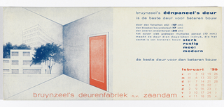 Blotter, Bruynzeel's éépaneel's deur, februari 1939