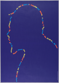 Poster, Jazz Willisau:  A Tribute to the Music of Thelonious Monk