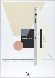 Poster, Museo d'Arte e Archittectura