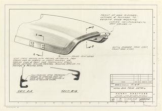 Drawing, Drawing of Hood and Trim
