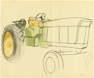 Drawing, Sketch of Tractor, for John Deere
