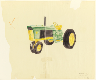 Drawing, Sketch of tractor, for John Deere