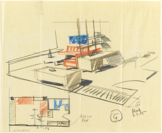 Drawing, Function Room, Entrance, for Uris Hotels