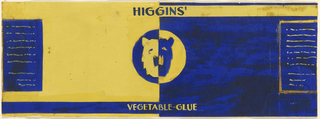 Drawing, Product Label for Higgins' Vegetable Glue