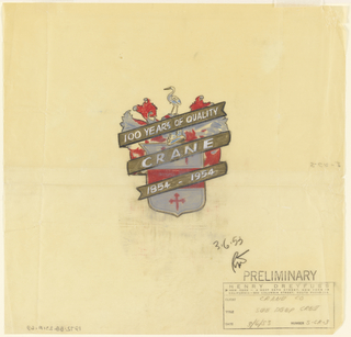 Drawing, Company Crest, for Crane Co.