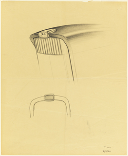 Drawing, Engine hood, tractor, with emblem and logo