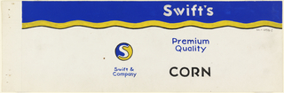 Drawing, Product Label for Corn, Swift and Co.