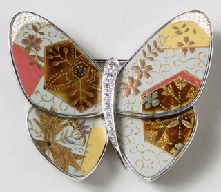 Hanakarakusa W Brooch