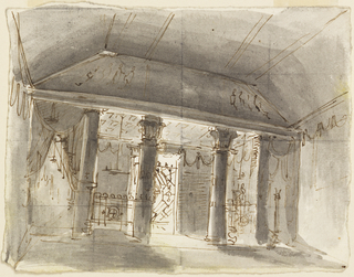 Drawing, Stage Design, Interior of Chapel
