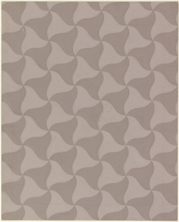 Drawing, Textile Design: Wavy Triangles