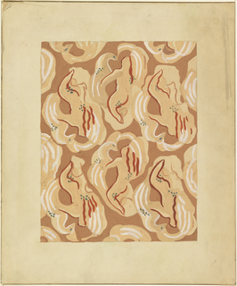 Drawing, Design for Rug: Leda and the Swan