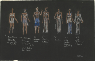 Drawing, Designs for "Fashions of the Future," Vogue Vol. 93, Iss. 3 (February 1, 1939)