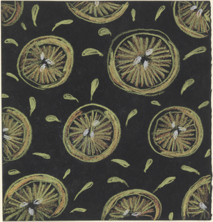 Drawing, Design for Textile: "Squirting Grapefruit"