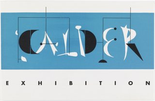 Announcement, Calder Exhibition at Project, Los Angeles
