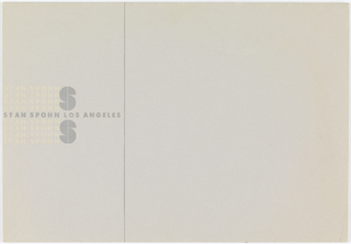 Envelope, Stan Spohn Los Angeles