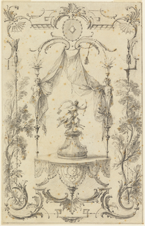 Drawing, Design for Wall Panel on Theme of Diana