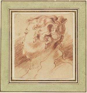 Drawing, Study of Woman's Head