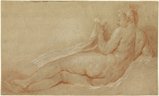Drawing, Study for Reclining Nude