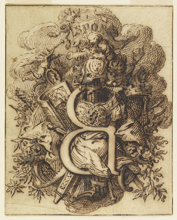 Drawing, Ornamental Design for the Letter B