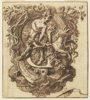 Drawing, Ornamental Design for the Letter B