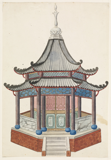 Drawing, Design for a Chinese Pavilion