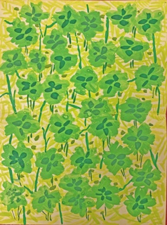 Drawing, Garden Path Carpet Design