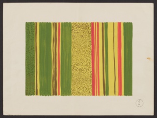 Drawing, Presentation Drawing of SS Lurline First Class Lounge Stage Curtain