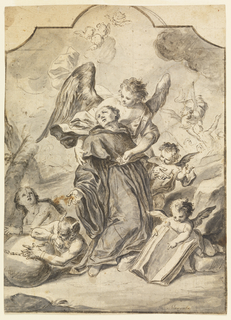 Drawing, Vision of Sainted Benedictine Monk