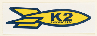 Sticker, K2 Snowboards Rocket Sticker
