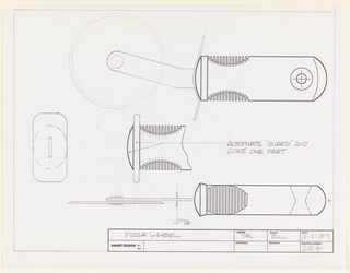 Drawing, Design for Pizza Wheel