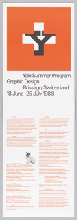 Print, Yale Summer School Program, Switzerland, 1988