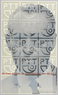 Poster, De Man achter de Vormgeving van de P.T.T. (The Man Behind the Design)