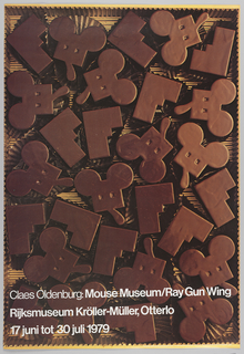 Poster, "Claes Oldenburg: Mouse Museum/Ray Gun Wing"