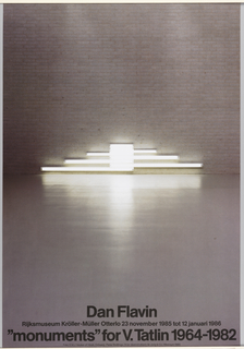 Poster, "Dan Flavin, "Monuments" for V. Tatlin 1964-1982"