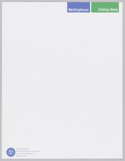 Print, Westinghouse, Catalog News