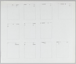 Drawing, Design for Citibank/Citicorp Stationery