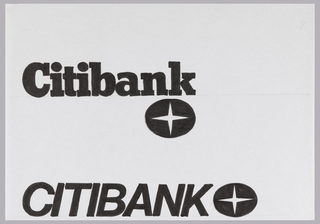 Drawing, Designs for Citibank/Citicorp Logo