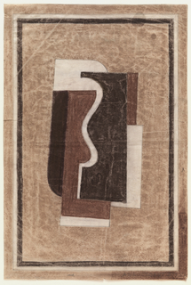 Drawing, Design for Rug: Cubist Motif