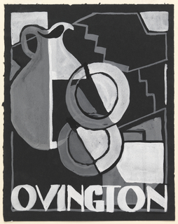 Drawing, Design for Ovington Pottery Advertisement