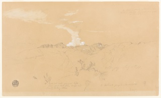 Drawing, Sangay Volcano, Ecuador