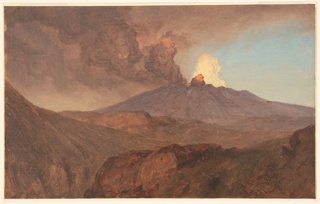 Drawing, Sangay Erupting, Ecuador