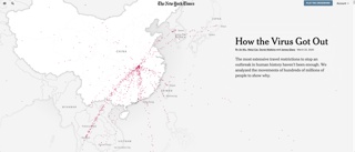 Interactive News Story, “How the Virus Got Out,” The New York Times