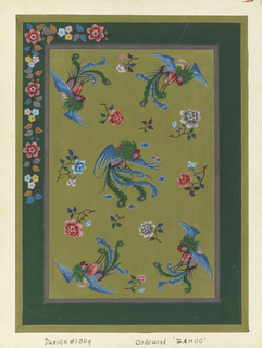 Album Page, Album of 15 gouache drawings